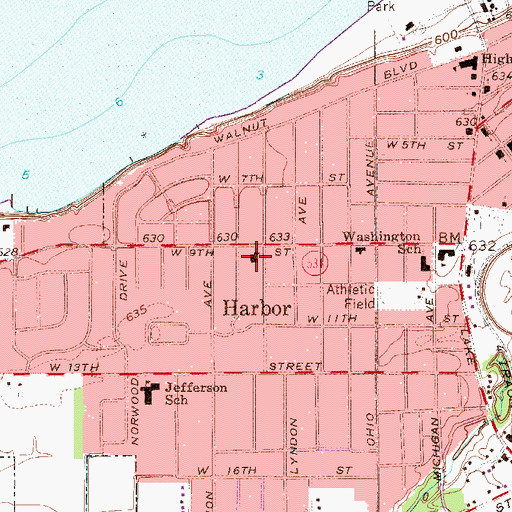 Topographic Map of Zion Lutheran Church, OH