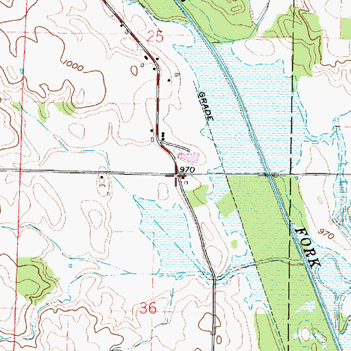 Topographic Map of Treaton, OH