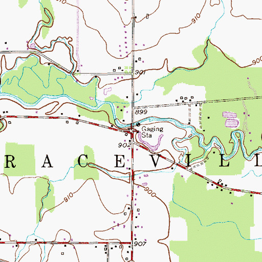 Topographic Map of Shihold, OH