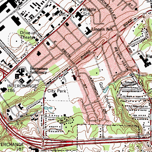 Topographic Map of Covenant Baptist Church, OH