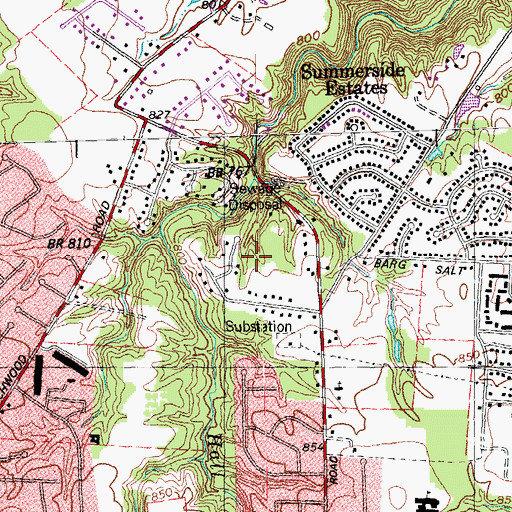 Topographic Map of Valley View Heights, OH