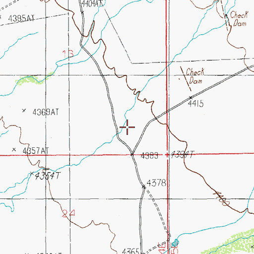 Topographic Map of Sacaton Wash, AZ