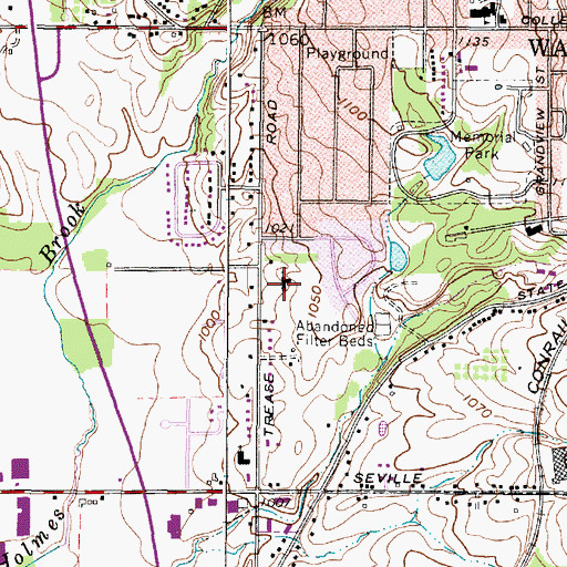 Topographic Map of First Mennonite Church, OH