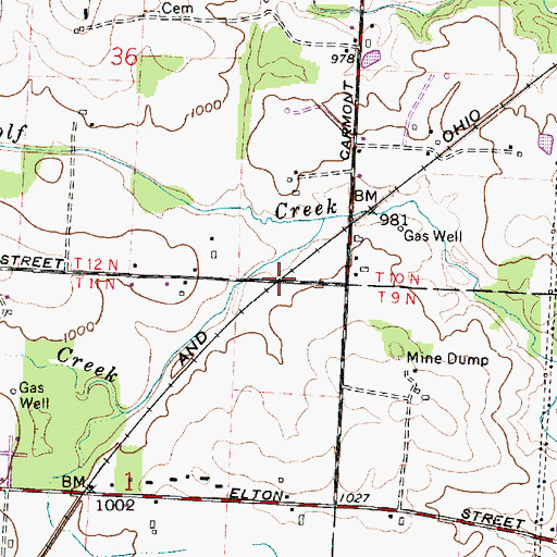 Topographic Map of Navarre Station (historical), OH
