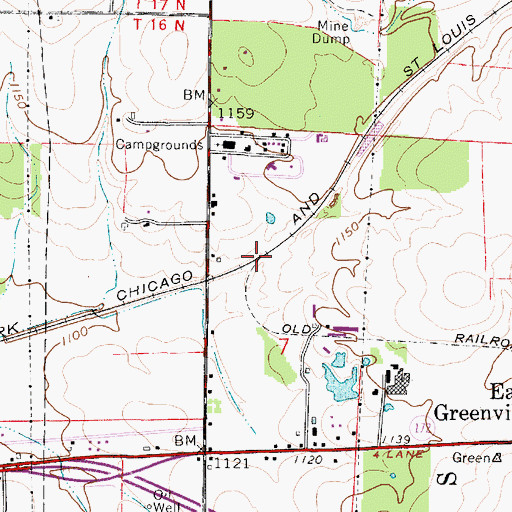 Topographic Map of Summit (historical), OH