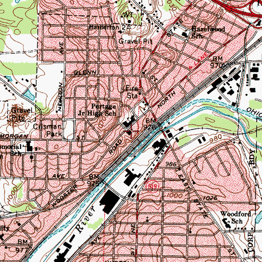 Topographic Map of Saint Pauls United Methodist Church, OH