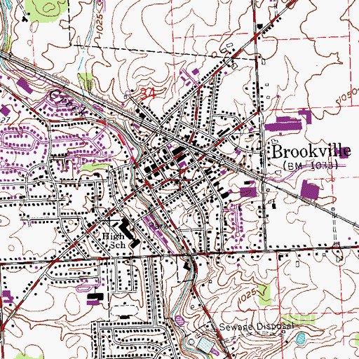 Topographic Map of Community United Methodist Church, OH