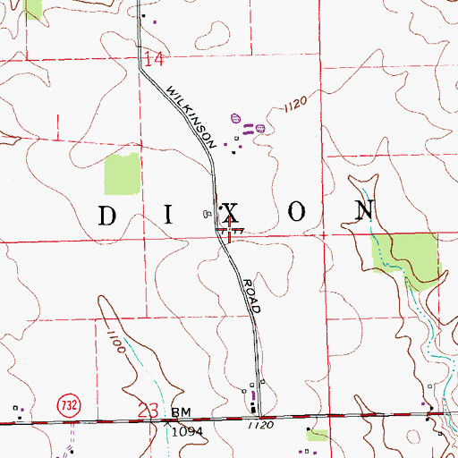 Topographic Map of Walters School (historical), OH