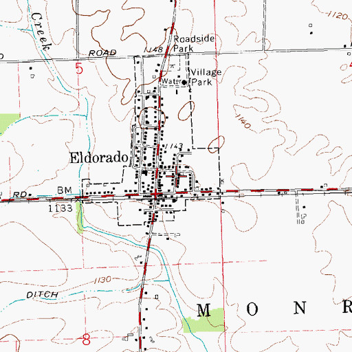 Topographic Map of Unitarian Universalist Church, OH