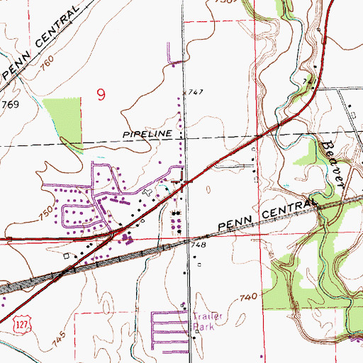 Topographic Map of Apostolic Gospel Church, OH