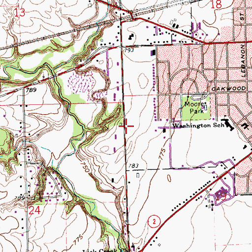 Topographic Map of The Church of Jesus Christ of Latter Day Saints, OH