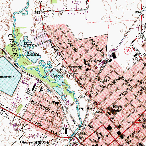 Topographic Map of Good Shepherd Evangelical Lutheran Church, OH