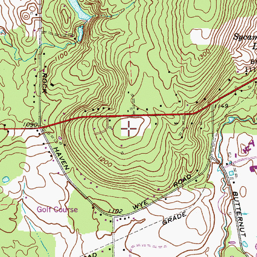 Topographic Map of Sand Hill, OH