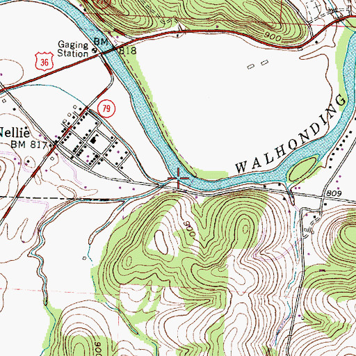 Topographic Map of Mohawk Creek, OH