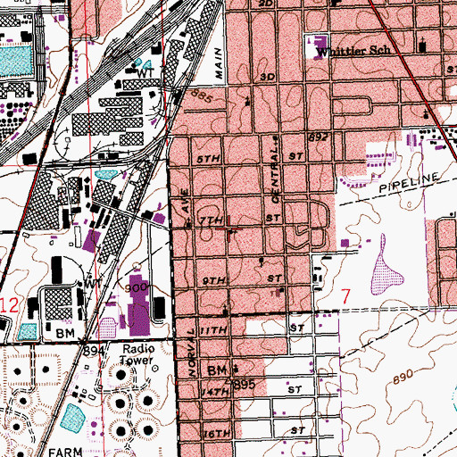 Topographic Map of New Morning Star Baptist Church, OH