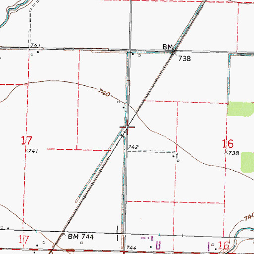 Topographic Map of Oakdale (historical), OH
