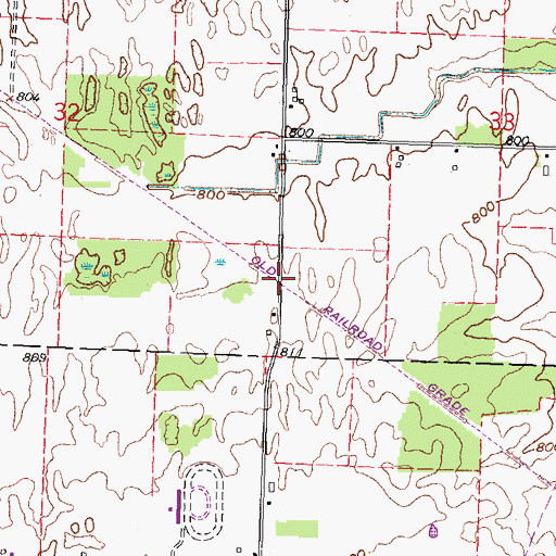 Topographic Map of Murphys, OH