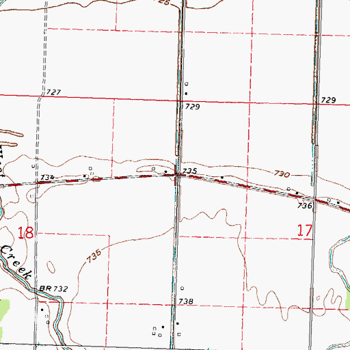 Topographic Map of North Ridgeville (historical), OH