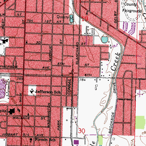 Topographic Map of South Findlay, OH
