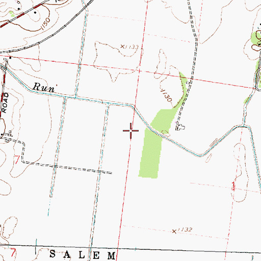Topographic Map of Dugan Prairie, OH