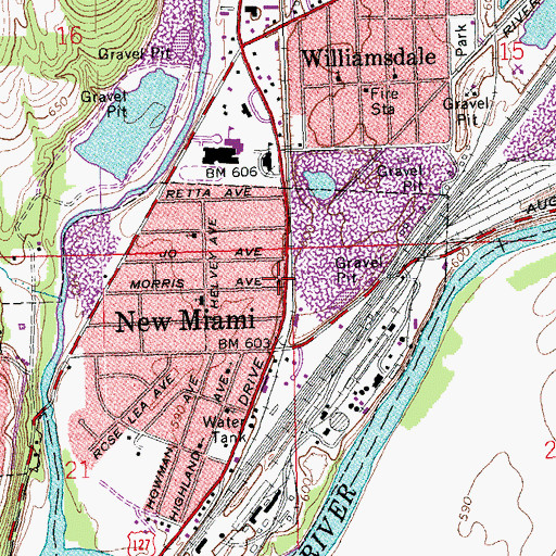 Topographic Map of Mount Zion Apostolic Temple, OH