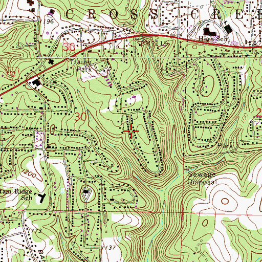 Topographic Map of Forest View, OH
