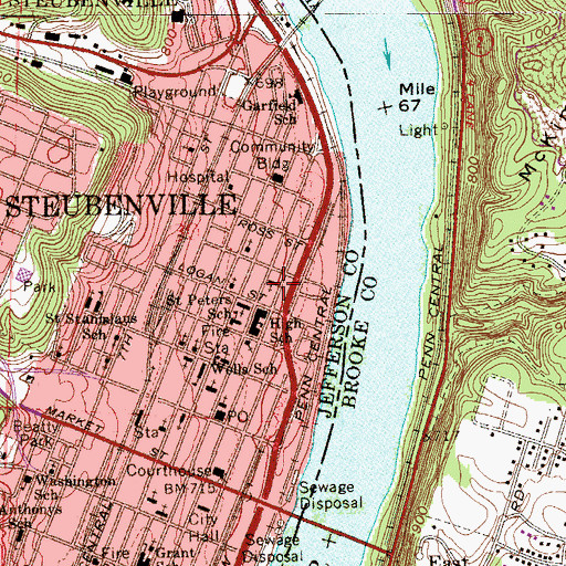 Topographic Map of Holy Resurrection Serbian Eastern Orthodox Church, OH
