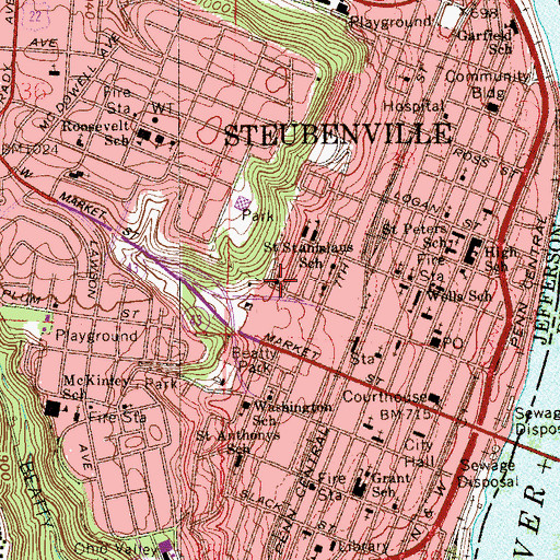 Topographic Map of Holy Transfiguration Orthodox Church, OH