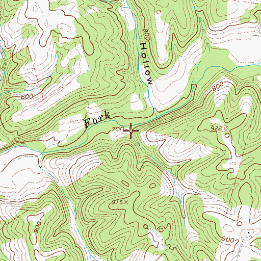 Topographic Map of McKahn Hollow, OH