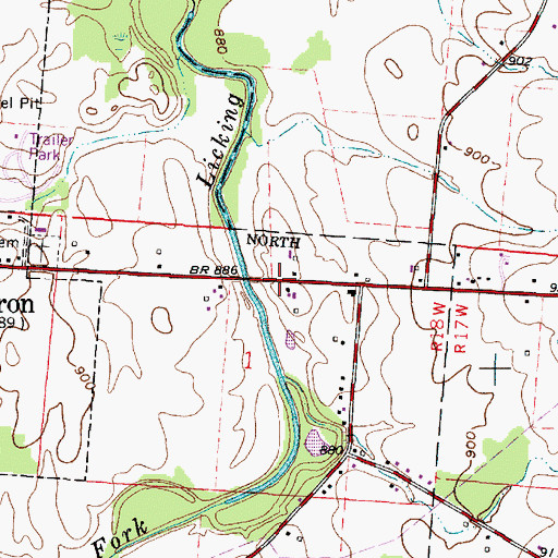 Topographic Map of Moscow (historical), OH
