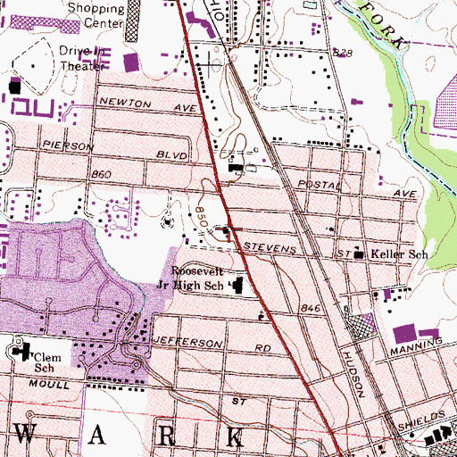 Topographic Map of Wright Memorial United Methodist Church, OH