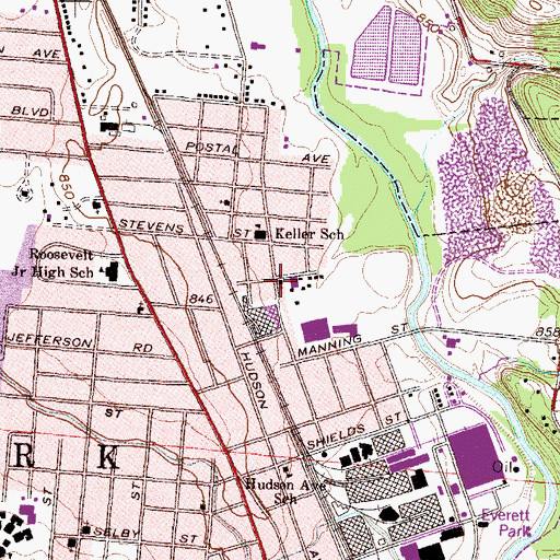 Topographic Map of Maple Avenue Christian Union Church, OH