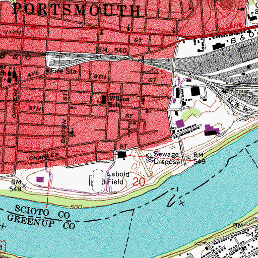 Topographic Map of Apostolic Gospel Church, OH