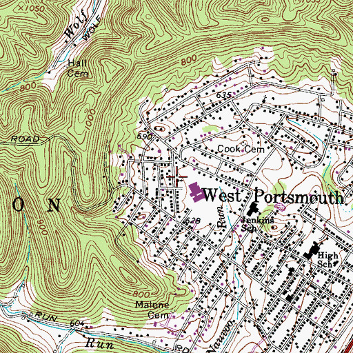 Topographic Map of Apostolic Brethren Church, OH