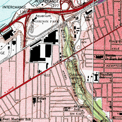 Topographic Map of Saint Philip Neri Catholic Church, OH