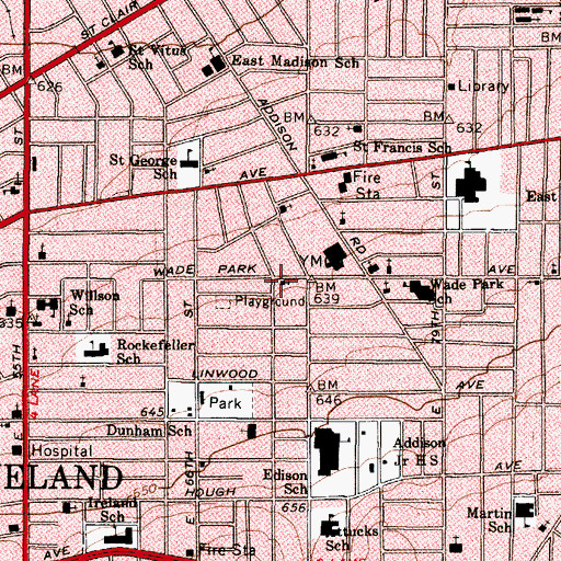 Topographic Map of New Community Baptist Church, OH