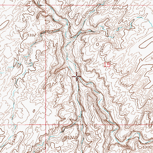 Topographic Map of Bat Canyon, AZ