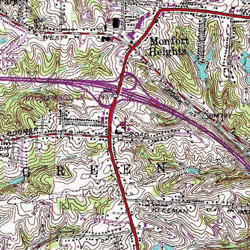 Topographic Map of Saint Ignatius Loyola Catholic Church, OH