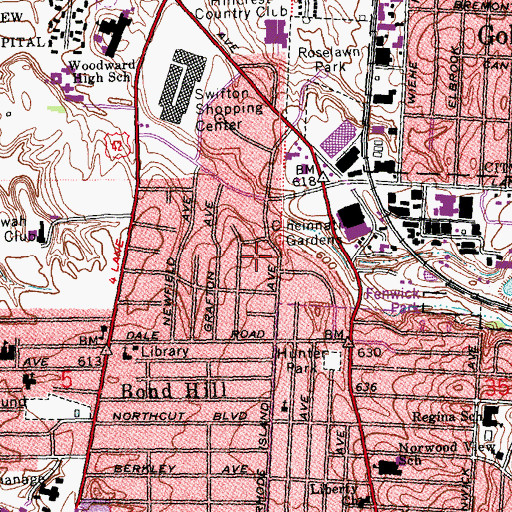 Topographic Map of Swifton Primary School, OH