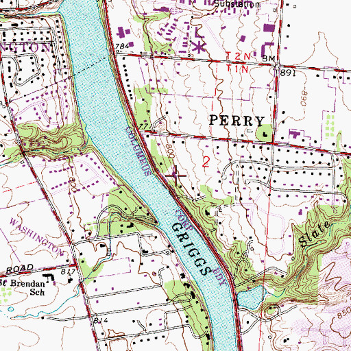 Topographic Map of Northwest United Methodist Church, OH
