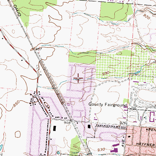 Topographic Map of Hayes Colony, OH