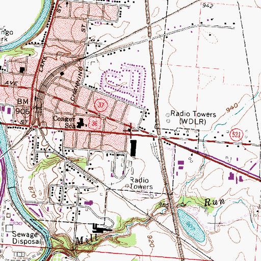Topographic Map of Grace United Methodist Church, OH