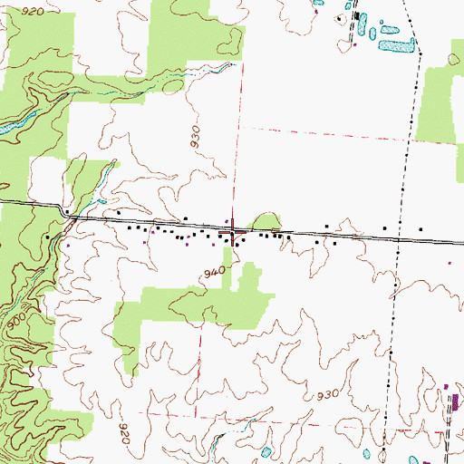 Topographic Map of Powell Community Church, OH