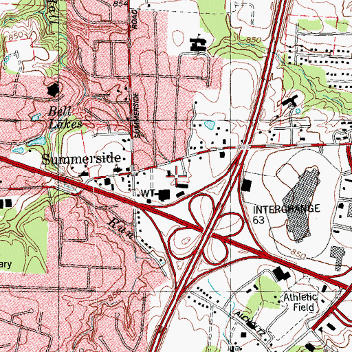 Topographic Map of Clermont County Industrial Park, OH