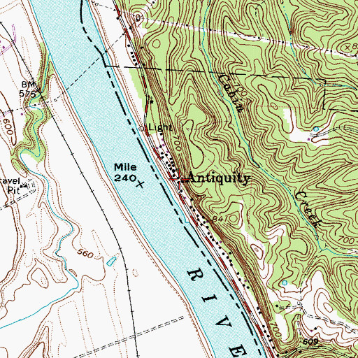 Topographic Map of Antiquity, OH