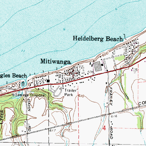 Topographic Map of Mitiwanga, OH