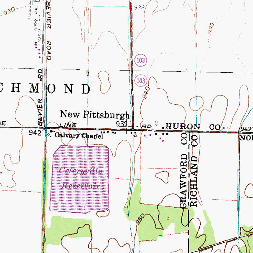 Topographic Map of New Pittsburgh, OH