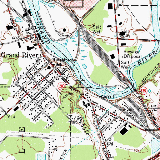 Topographic Map of Pebble Branch, OH
