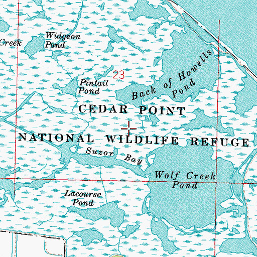 Topographic Map of Wolf Creek Pond, OH