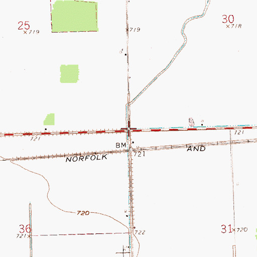 Topographic Map of Goodwin, OH